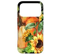 Carcasa para iPhone 17 Pro Floral Sunflower and Pumpkin Motif Cute Autumn Fall Graphic