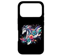 Carcasa para iPhone 17 Pro Floral Wild Horse Country Horse Riding - Camiseta para Mujer y niña