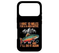 Carcasa para iPhone 17 Pro Fly Fishing Brook Trout Hiker Blue Line Native