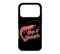 Carcasa para iPhone 17 Pro Foddie Keep it Camarones Divertido Juego de Palabras de mariscos Amante del camarón
