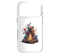 Carcasa para iPhone 17 Pro Fogata Forestal con Flora Vibrante y Fauna