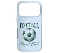 Carcasa para iPhone 17 Pro Football Social Club Balón de fútbol Diseño de Estilo Vintage