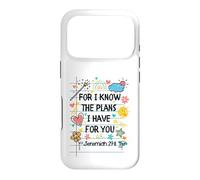 Carcasa para iPhone 17 Pro For I Know The Plans I Have For You Christian Back To School