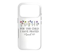 Carcasa para iPhone 17 Pro For This Child I Have Prayed Mom Praying Mama 1 Samuel 1:27