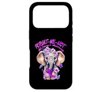 Carcasa para iPhone 17 Pro Forget Me Not Alzheimers - Cinta de Elefante Morado