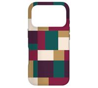 Carcasa para iPhone 17 Pro Formas rectangulares geométricas de Bloques de Color en Tonos de joyería Profundos