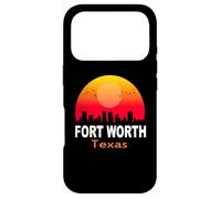 Carcasa para iPhone 17 Pro Fort Worth Texas State USA Vintage Retro Sunset City Skyline