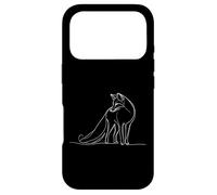 Carcasa para iPhone 17 Pro Fox Line Art Dibujo Minimalista Ilustración de Vida