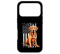 Carcasa para iPhone 17 Pro Fox Red Labrador Owner Dog USA Flag
