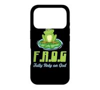 Carcasa para iPhone 17 Pro Frog Confíe plenamente en Dios Clásico Cristiano Fe & Religión