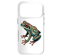 Carcasa para iPhone 17 Pro Frog Native American Indian Style Art Pacific Northwest
