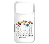 Carcasa para iPhone 17 Pro Fruits of The Spirit Gálatas 5 22 Verso de la Biblia Cristiano