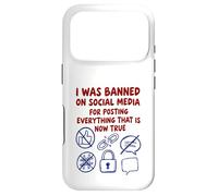 Carcasa para iPhone 17 Pro FUI Prohibido en Las Redes sociales (Declaración de teoría de la conspiración)