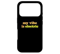 Carcasa para iPhone 17 Pro Fun My Vibe is Electric Funny Gen Z Millennial Saying