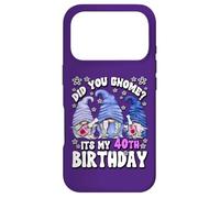 Carcasa para iPhone 17 Pro Funny 40th Birthday For Mommy Did You GNOME Its My Birthday