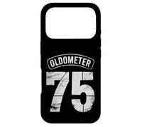 Carcasa para iPhone 17 Pro Funny 75th Birthday Oldometer Odómetro 75 años Old Joke