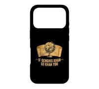Carcasa para iPhone 17 Pro Funny Ap World History Juego de Palabras si Genghis Khan So Khan You