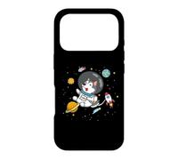 Carcasa para iPhone 17 Pro Funny Astronaut Space Kids Boys Girls Alaskan Malamute Lover