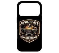Carcasa para iPhone 17 Pro Funny Blacksmith Yunque Beats Hammer Strikes Metalsmith Cita