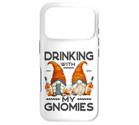 Carcasa para iPhone 17 Pro Funny Bourbon Lover Garden Gnomes Drinking with My Gnomies
