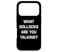 Carcasa para iPhone 17 Pro Funny British Slang What Bollocks Are You Talking?