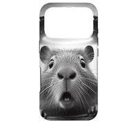 Carcasa para iPhone 17 Pro Funny Capybara Selfie con ovnis