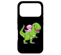 Carcasa para iPhone 17 Pro Funny Cartoon Kawaii Kids Dino Dinosaur Axolotl Lover