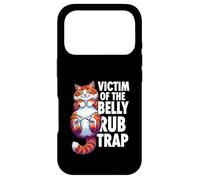 Carcasa para iPhone 17 Pro Funny Cat Victim of The Belly Rub Trap Kitten Joke