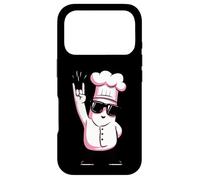 Carcasa para iPhone 17 Pro Funny Chef Rockstar Cook Retro Style Rosa Diseño