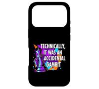 Carcasa para iPhone 17 Pro Funny Chess Player Accidental Gambit Blunder Quote