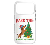 Carcasa para iPhone 17 Pro Funny Christmas Sarcástico Perro ladran los ángeles Harold cantan
