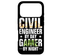 Carcasa para iPhone 17 Pro Funny Civil Engineer by Day Gamer by Night Engineering