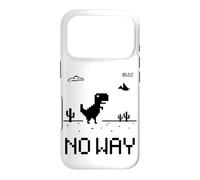 Carcasa para iPhone 17 Pro Funny Cute Pixel Offline T-Rex Game, Cool Dino Game, Gaming