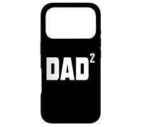 Carcasa para iPhone 17 Pro Funny Dad Día del Padre Dos Anuncio de Embarazo Segundo Bebé