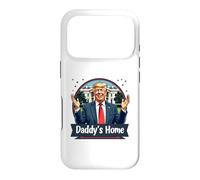 Carcasa para iPhone 17 Pro Funny Daddy'S Home Trump Pink 2024 Take America Back 2024