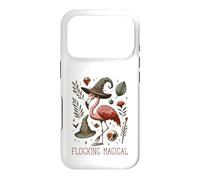 Carcasa para iPhone 17 Pro Funny Flamingo Pun Flocking Magical Pagan Wiccan Witch