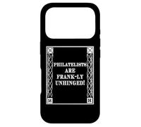 Carcasa para iPhone 17 Pro Funny Frank-LY Unhinged Pun Stamp Collecting Collector