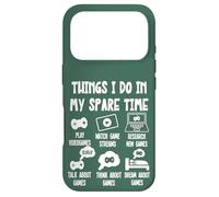Carcasa para iPhone 17 Pro Funny Gamer Videogame Things I Do in my Spare Time, Gaming