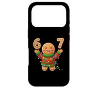 Carcasa para iPhone 17 Pro Funny Gingerbread Six Seven 67 Ice Cream Drip Christmas Meme