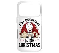 Carcasa para iPhone 17 Pro Funny Gnomes For Wine Lover I`m Dreaming of A Wine Christmas