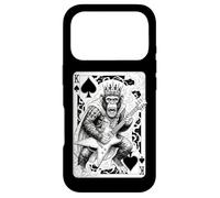 Carcasa para iPhone 17 Pro Funny Heavy Metal Mono Guitarrista Guitarrista King of Spades