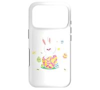 Carcasa para iPhone 17 Pro Funny Hello Easter | Lindo Conejo de Pascua | Niños