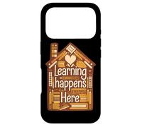 Carcasa para iPhone 17 Pro Funny Homeschool Teacher Student Home Education Learning