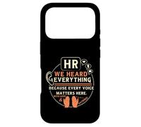 Carcasa para iPhone 17 Pro Funny HR We Heard Everything Human Resources Professional