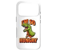 Carcasa para iPhone 17 Pro Funny I'm So Hungry Pizza Tyrannosaurus Rex Dino Dinosaur