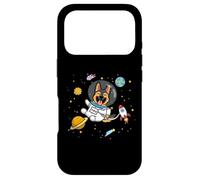 Carcasa para iPhone 17 Pro Funny Kawaii Kids Space Astronaut Dog Lover German Shepherd