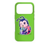 Carcasa para iPhone 17 Pro Funny Kawaii Womens Kids Girls Boba Bubble Tea Ladybug Lover