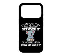 Carcasa para iPhone 17 Pro Funny Kids Tall Glass of Get Over It Suck It Up Koala Lover