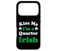 Carcasa para iPhone 17 Pro Funny Kiss Me I’m A Quarter Irish