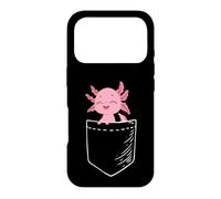 Carcasa para iPhone 17 Pro Funny Mens Womens Kawaii Kids Girls Boy Pocket Axolotl Lover
